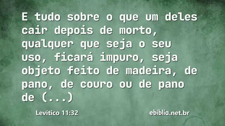 Levítico 11:32