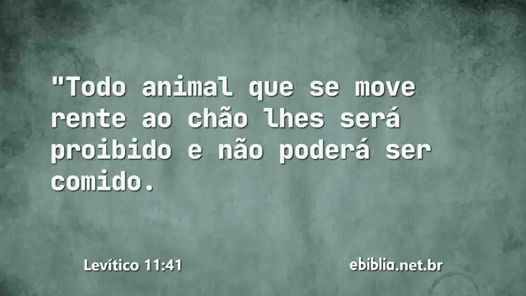 Levítico 11:41