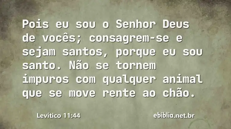 Levítico 11:44