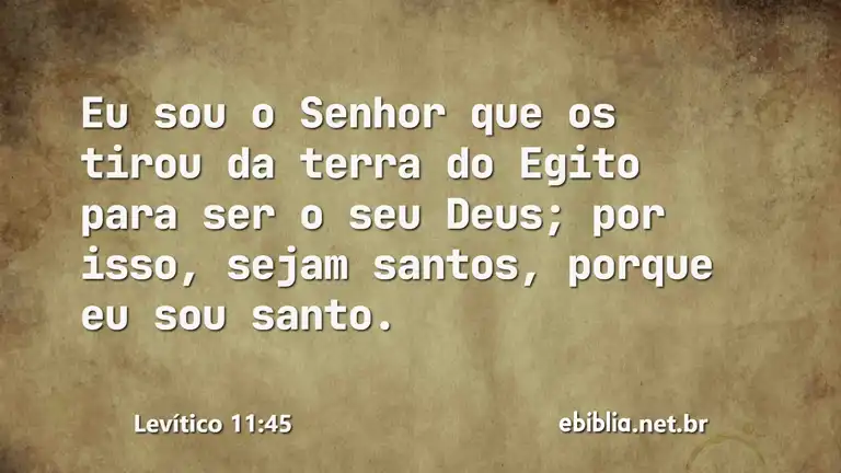 Levítico 11:45