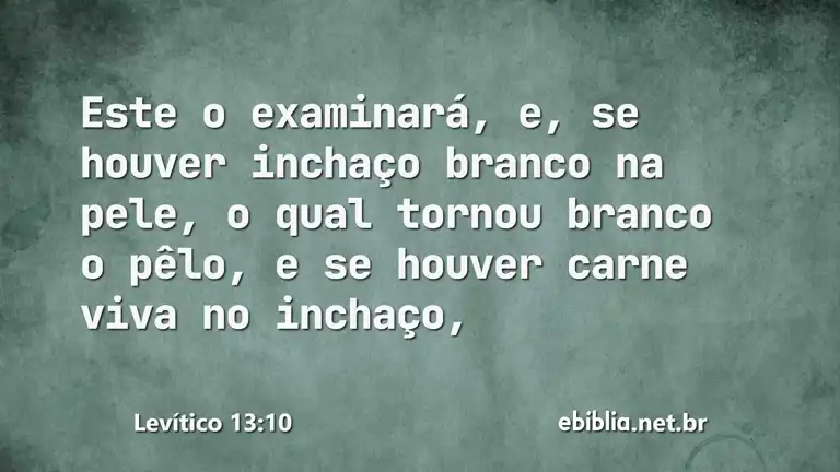 Levítico 13:10