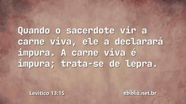 Levítico 13:15