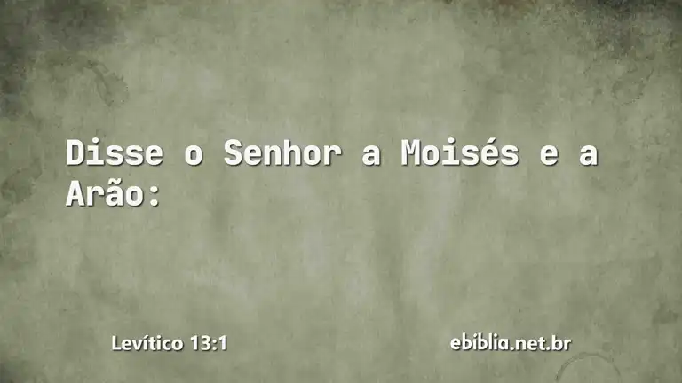 Levítico 13:1