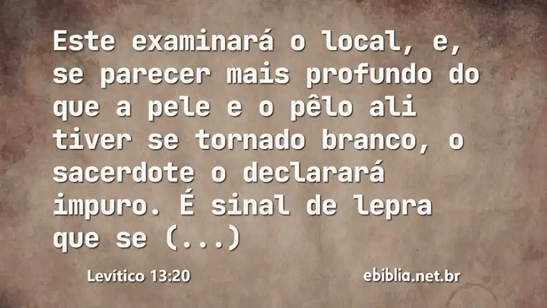 Levítico 13:20