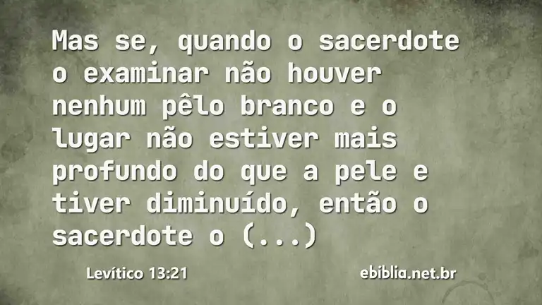 Levítico 13:21