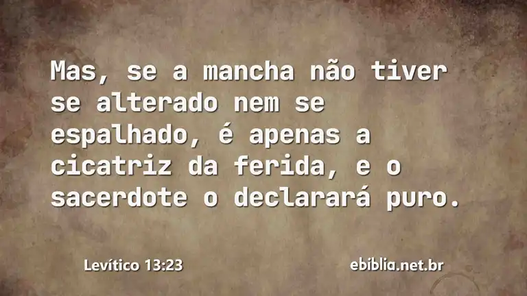 Levítico 13:23