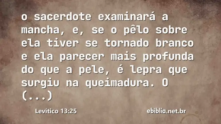 Levítico 13:25