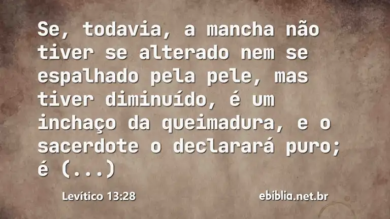 Levítico 13:28