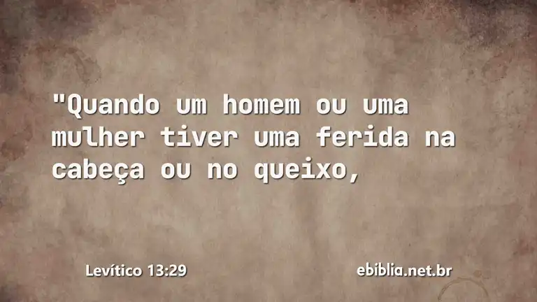 Levítico 13:29