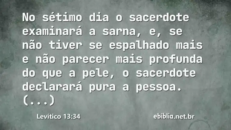 Levítico 13:34