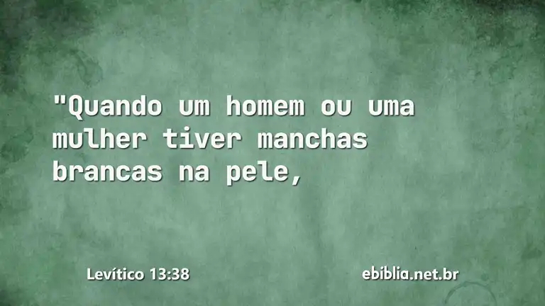 Levítico 13:38