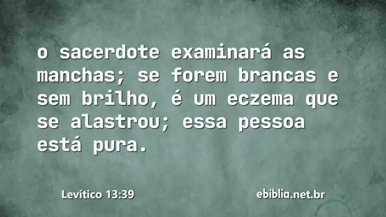 Levítico 13:39