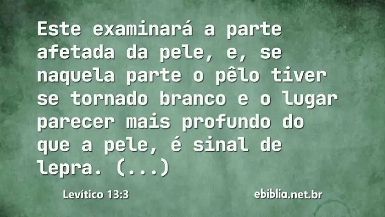 Levítico 13:3