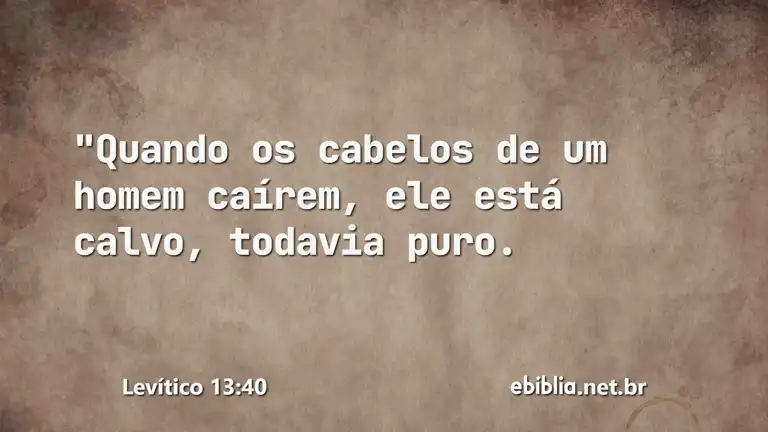 Levítico 13:40