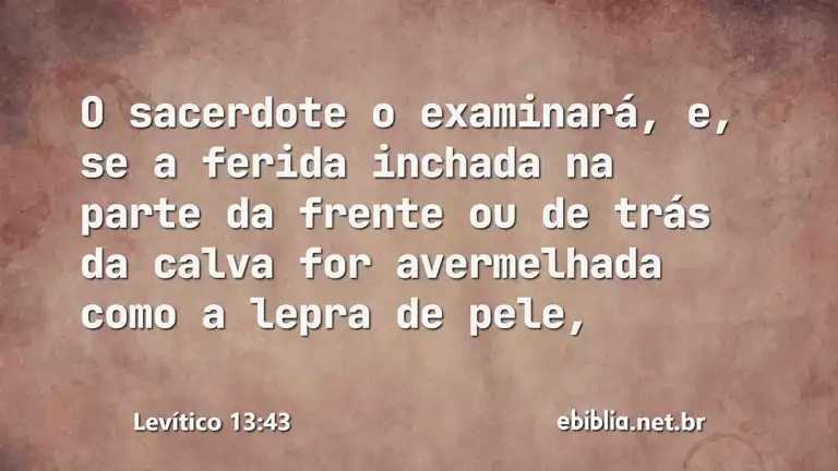 Levítico 13:43