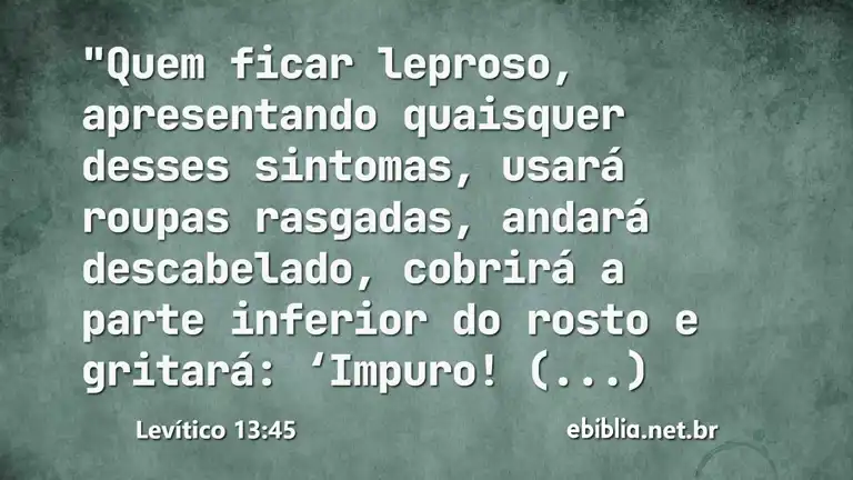 Levítico 13:45