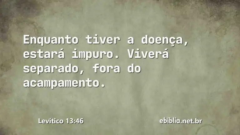 Levítico 13:46