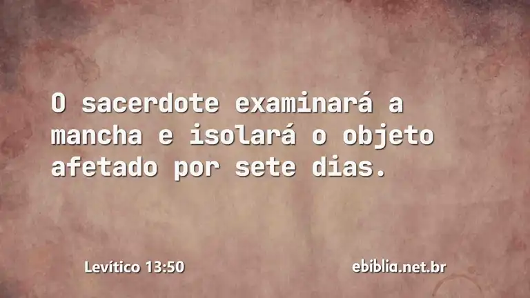 Levítico 13:50