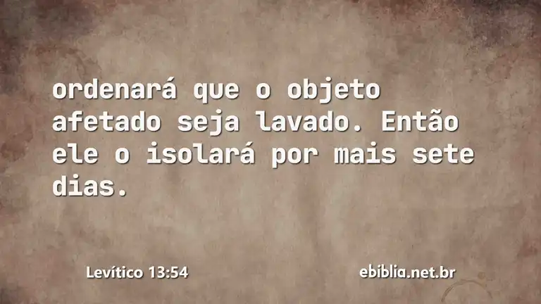 Levítico 13:54