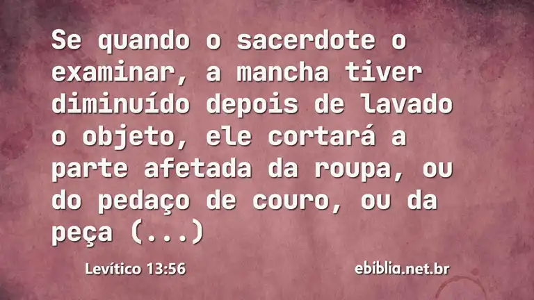 Levítico 13:56