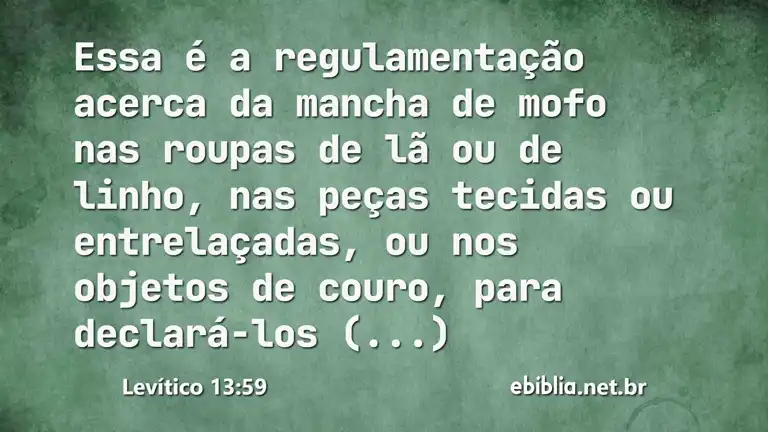 Levítico 13:59