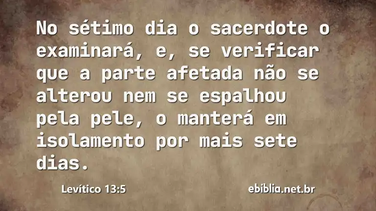 Levítico 13:5