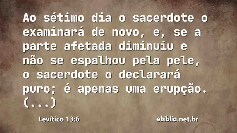 Levítico 13:6