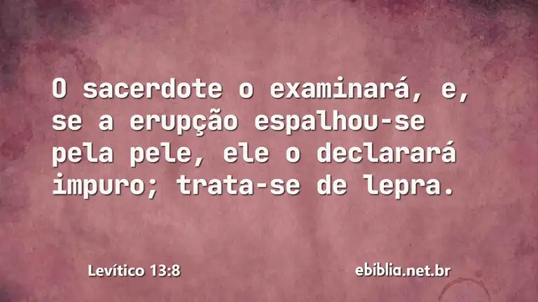 Levítico 13:8