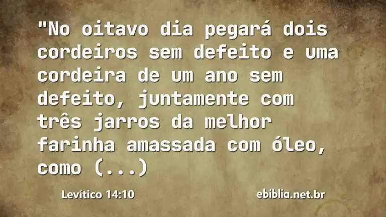 Levítico 14:10