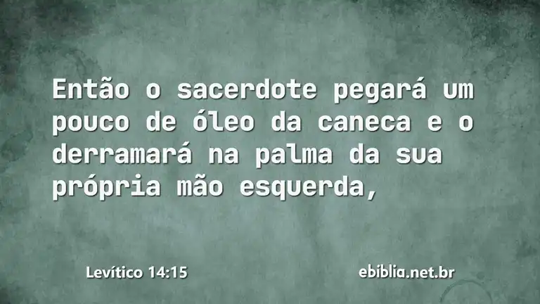 Levítico 14:15