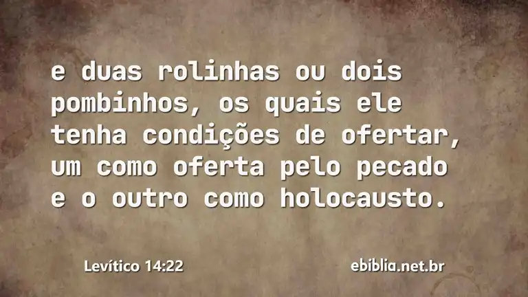 Levítico 14:22