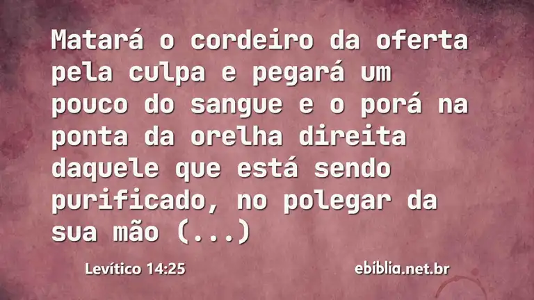 Levítico 14:25