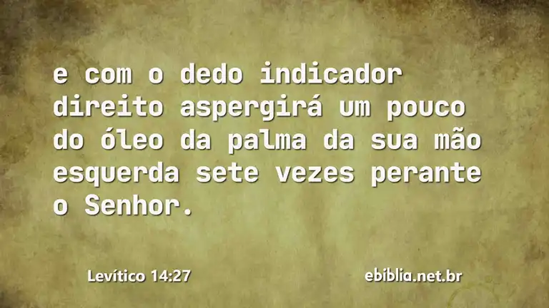 Levítico 14:27