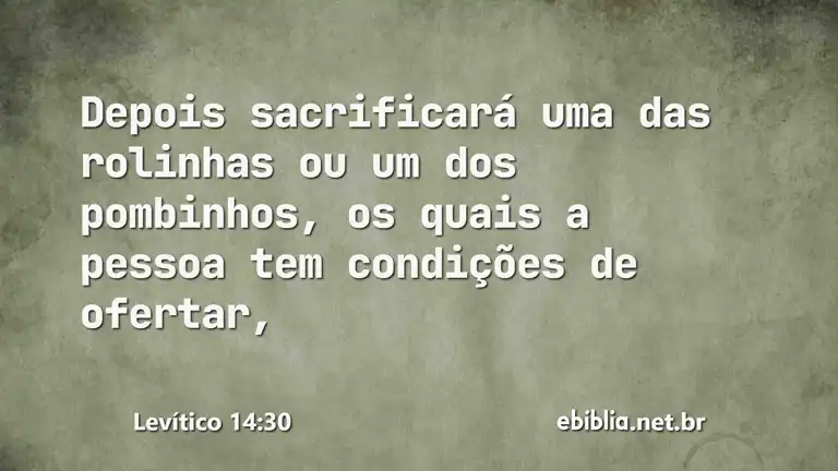 Levítico 14:30