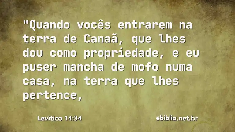 Levítico 14:34