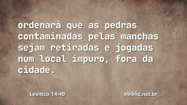 Levítico 14:40