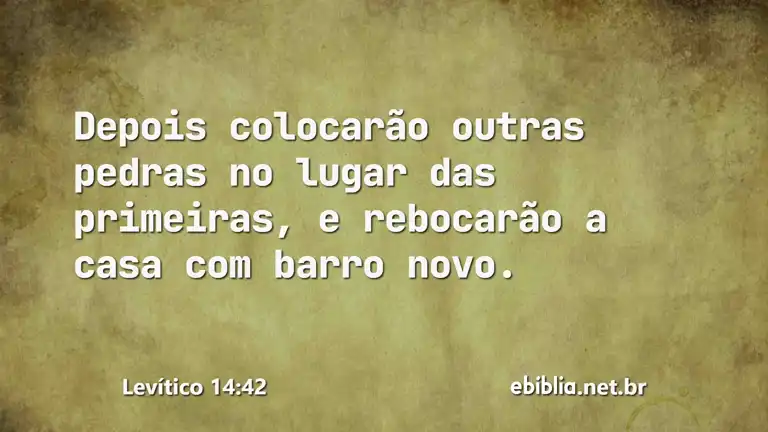 Levítico 14:42