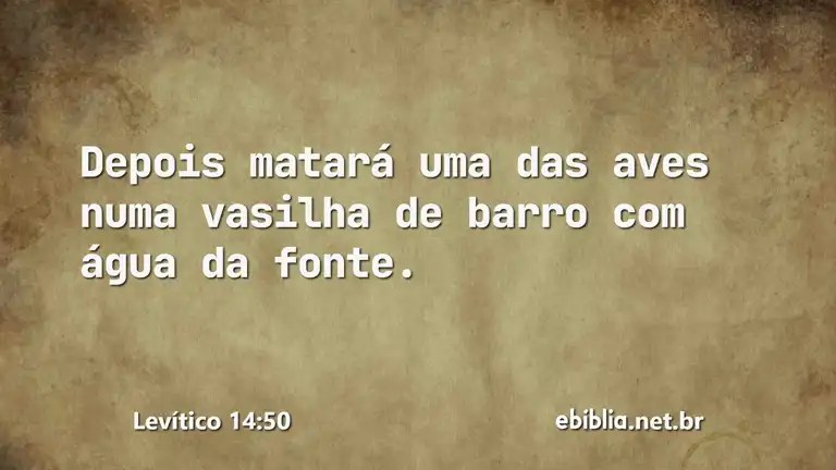 Levítico 14:50