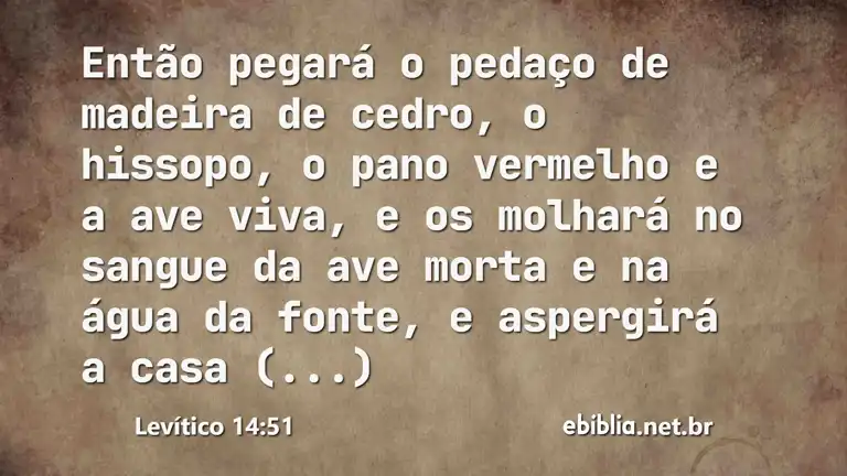 Levítico 14:51