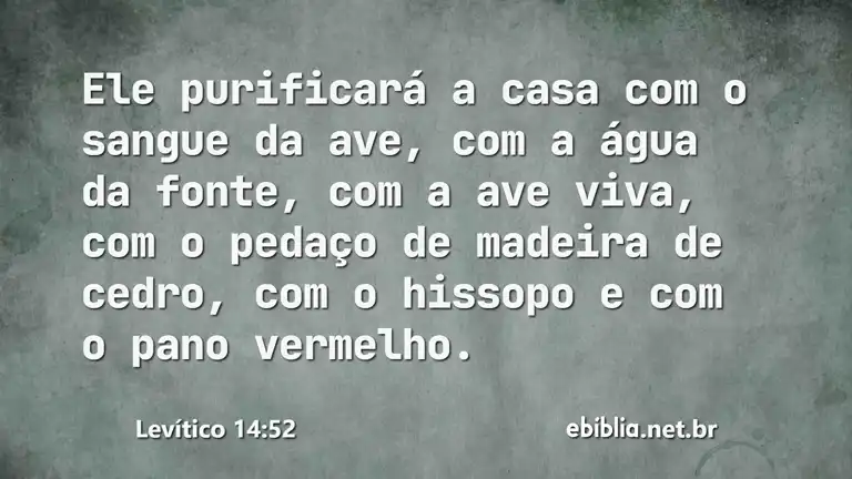 Levítico 14:52