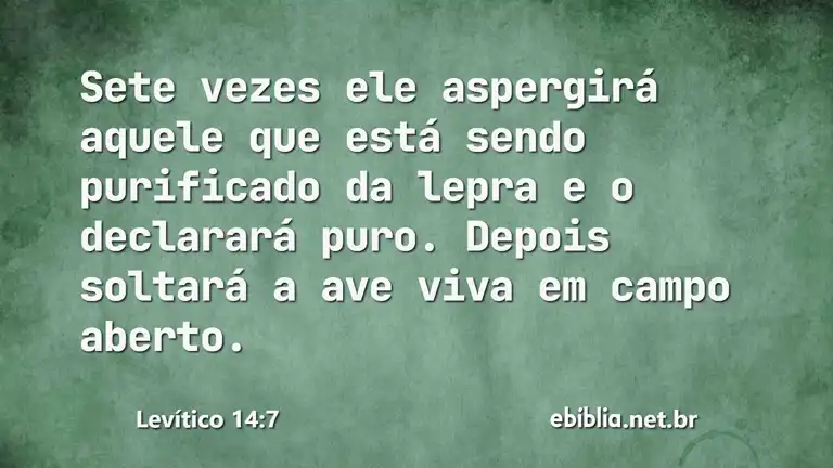 Levítico 14:7