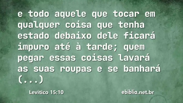 Levítico 15:10