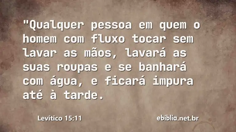 Levítico 15:11