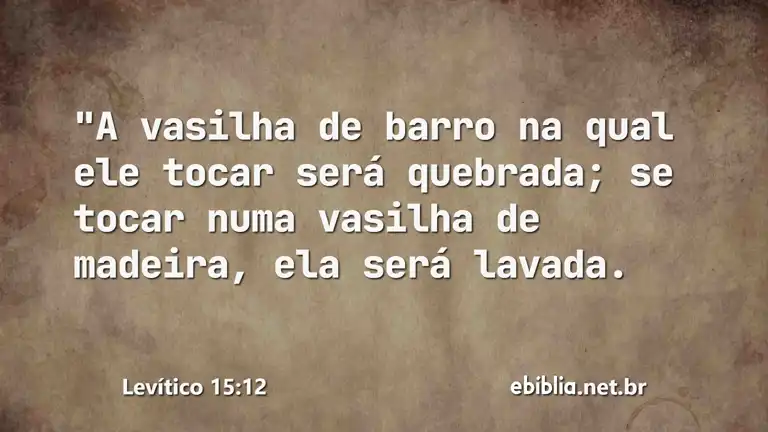 Levítico 15:12