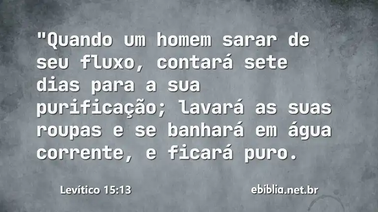 Levítico 15:13