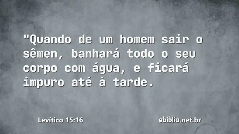 Levítico 15:16