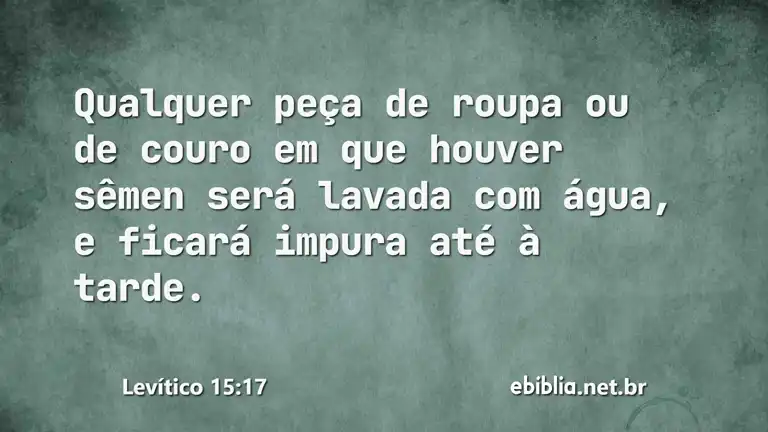 Levítico 15:17