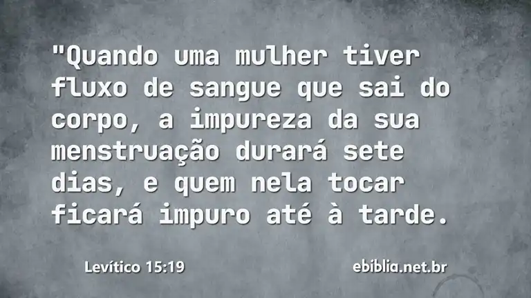 Levítico 15:19