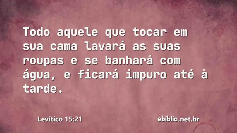 Levítico 15:21