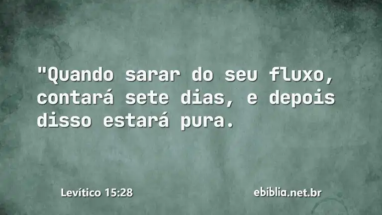 Levítico 15:28